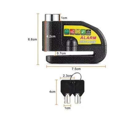 CANDADO DE SEGURIDAD PARA MOTO CON ALARMA